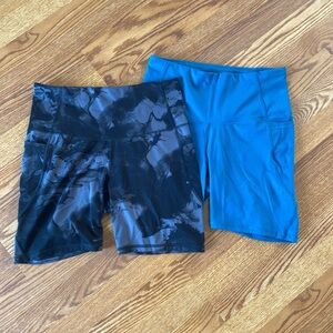 Target Women's Bike Shorts - Black and Blue